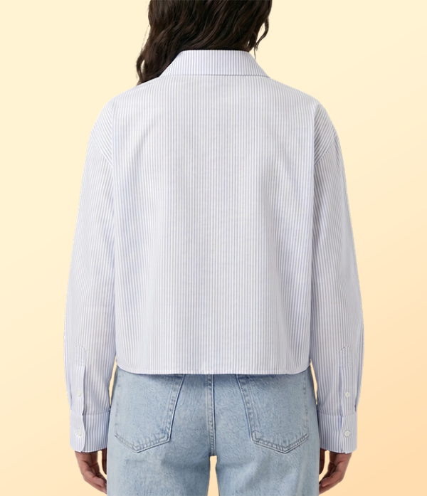 Cyan Pinstripe Shirt