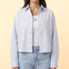 Cyan Pinstripe Shirt